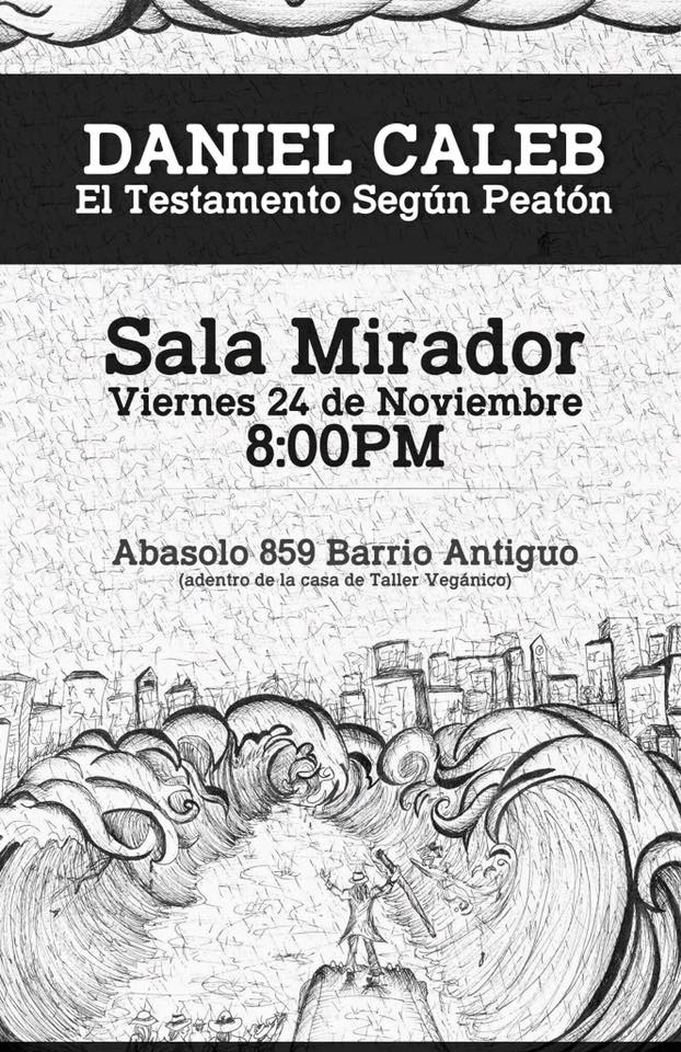 Invitación el testamento según peatón