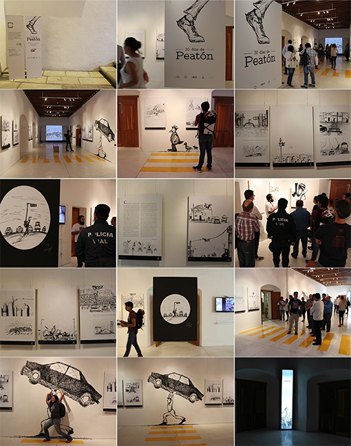 exposición 30 días de peatón en Oaxaca